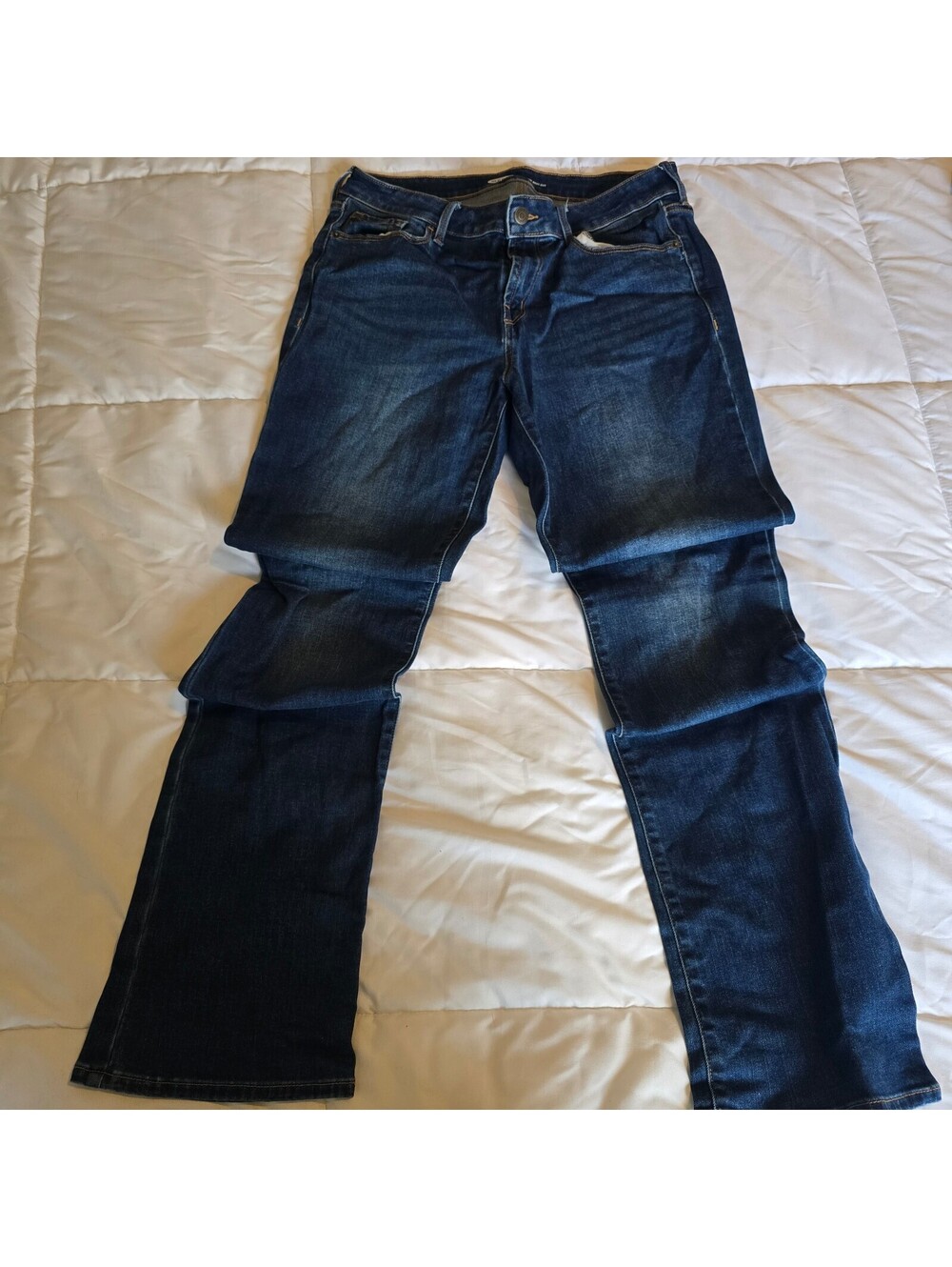 Old Navy Rocker Boot-Cut Blue Jeans - Picture 2 of 7